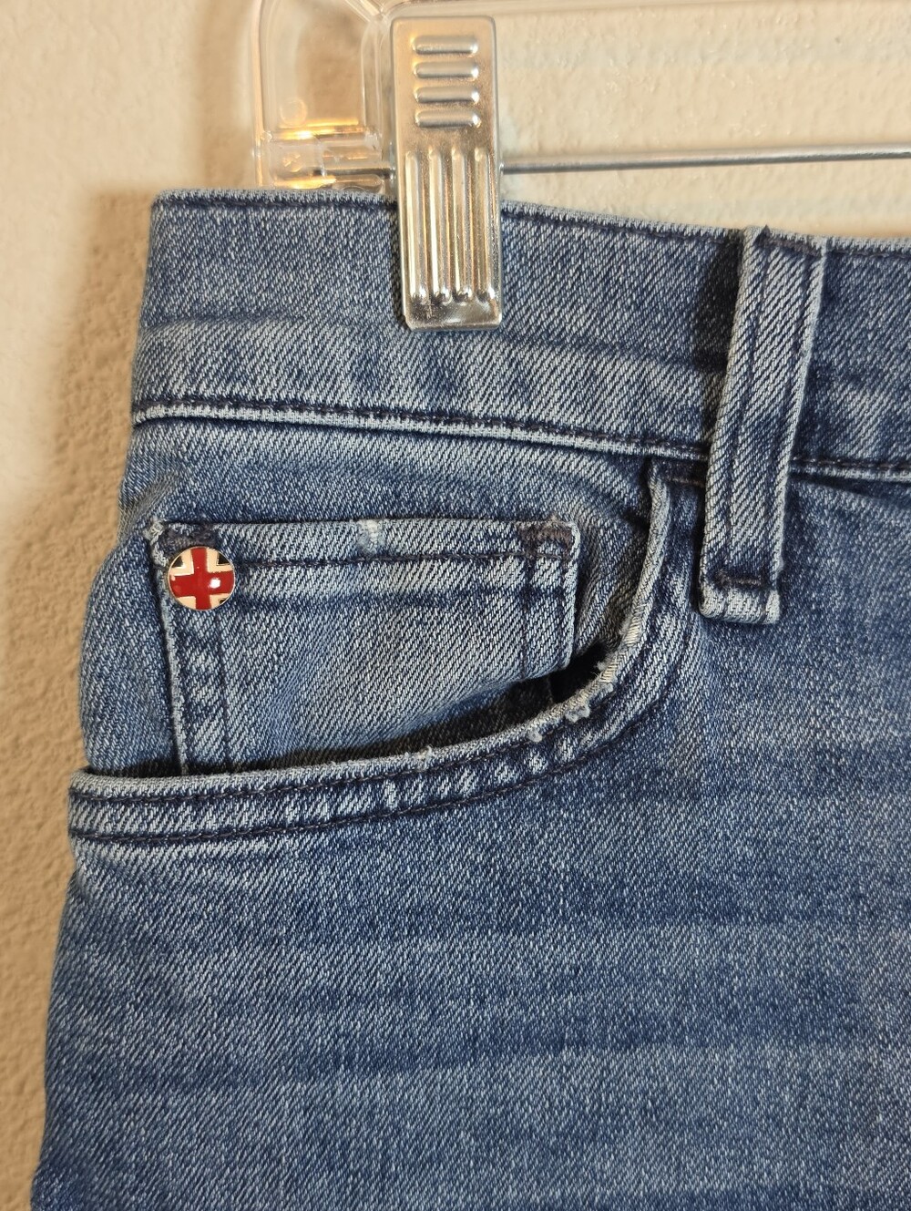 HUDSON Noa Yvonne High-Rise Straight Ankle Jeans Blue Denim Size 28 - Picture 5 of 11